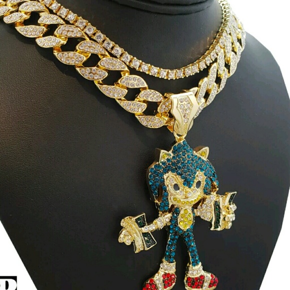 14K Hip Hop Super Sonic w/ " Full Iced Cuban - Picture 2 of 3